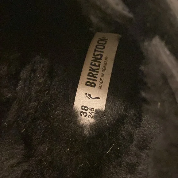 Birkenstock Blair Shearling slip on mules size 38 or 7.-75 - Picture 3 of 7